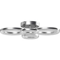 LED Ceiling Light Modern 4 Rings Ceiling Lamp Wall Switch Control 40W 4350lm Flush Mount Ceiling Light 3500K 4500K 6000K Temperatures Living Room Bedroom Tone