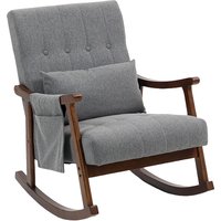 Wood Frame Rocking Accent Chair