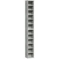Set Two 102 CD Storage Units Cement Aosom UK