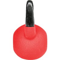 HOMCOM Kettlebell 10 kg en métal poids pour entraînements avec poignée antidérapante et fond plat 19x12x22cm rouge et noir