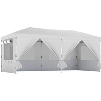 3 x 6 m Pop Up Canopy UV50+ Protection Garden Gazebo 6 Sidewalls