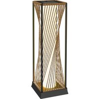 Rattan Solar Garden Lights Auto On Off LED Floor Lamp Sand