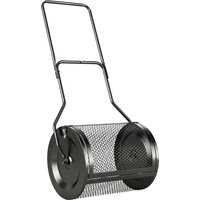 Compost Spreader 20" Peat Moss Spreader Detachable U Shaped Handle Metal Mesh Basket