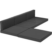 7 Piece Patio Furniture Cushions Outdoor Loveseat Cushion Removable Covers Rattan Furniture 60x60 cm