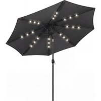 2.6 m Garden Parasol Umbrella LED Solar Light Parasol Cover Outdoor Market Patio Umbrella