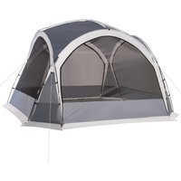 Dome Tent 6 8 Person Camping Tent 4 Zipped Mesh Doors Removable Oxford Cloth Lamp Hook Portable Carry Bag Grey