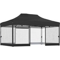 3 x 4.5 m Pop Up Gazebo Mesh Nettings UPF50+ Heavy Duty Outdoor Garden Party Tent Marquee