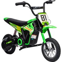 Electric Motorbike 24V Ride On Motorcycle 3 Speeds Rear Suspension Dirt Bike Old