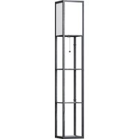 Floor Lamp Shelves Modern Floor Standing Lamp Storage Shelf Living Room Reading Standing Lamp Aosom UK