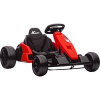 24V Electric Go Kart Drift Kart Adjustable Seat Slow Start 5 Point Harness Music Horn 6 12 Years