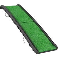 Foldable Dog Ramp Artificial Anti slip Surface Portable & Lightweight Cars Home 155 x 38.5 x 15.5 cm