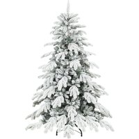 5ft Super Flocked Christmas Tree Green White