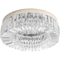 Modern Crystal Ceiling Lamp Chandelier Ceiling Light Living Room Bedroom Dining Room Hall Aosom UK