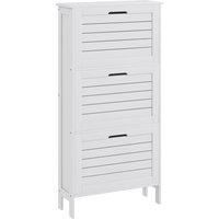 Narrow Shoe Cabinet 3 Flip Drawers