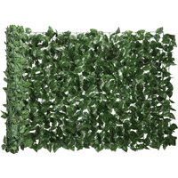 Outsunny Artificial Hedge Privacy Screen Decorative Roll 3L x 1H m Realistic Beech Foliage UV-resistant, Silk Leaves, Dark Green | Aosom Ireland