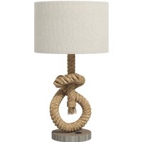 Nautical LED Desk Lamp USB Port Ambient Bedroom Light Home Office Décor Aosom UK