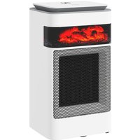 Ceramic Electric Heater 1500W Fan Space Heater 3 Modes Timer Flame Effect Oscillation Bedroom