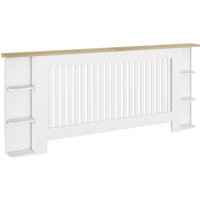 Radiator Cover Open Storage Shelves Vertical Slatted Cabinet Shelf Heater Cover Living Room Hallway Extra Large