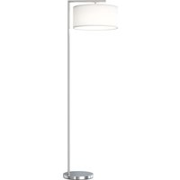 Floor Lamp Modern Standing Lamp Linen Lampshade Round Base Living Room Bedroom Dining Room 153cm Tone