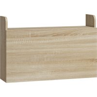 Wall Mounted Desk Drop Leaf Floating Laptop Desk Space Saving Storage Compartments Home Office Oak