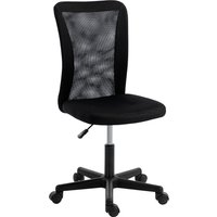 Computer Desk Chair Armless Mesh Office Chair Adjustable Height Rolling Wheels