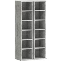 Set 2 CD Media Display Shelf Unit Tower Rack Adjustable Shelves