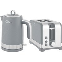 Sleek Textured Kettle Toaster Set