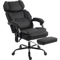 High Back Vibration Massage Office Chair Heated Reclining Computer Chair w Adjustable Height Swivel Wheels