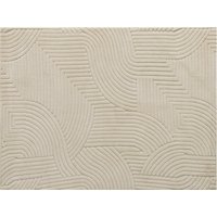 HOMCOM Modern Geometric Rug, Thick & Plush, Non-Slip, 200 x 140 cm – Cream, Living Room/Bedroom/Office
