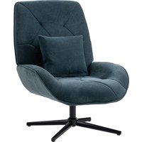Accent Chair Chenille Upholstered Swivel Armchair Lumbar Pillow High Back Deep Seat Metal Legs Dark Green