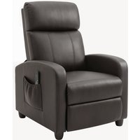 Recliner Sofa Chair PU Leather Massage Armcair w Footrest Remote Control Living Room Bedroom Home Theater