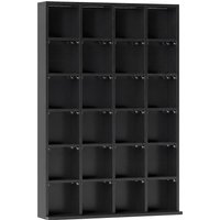 CD Storage Unit Adjustable Shelves 89 x 130.5 cm Aosom UK