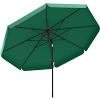 3 m Garden Parasol Tilt Mechanism & Crank Handle UPF 30+ Patio Umbrella Outdoor Table Umbrella
