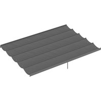 Retractable Pergola Shade Cover Replacement Canopy 4 x 3 Pergola Retractable Roof Light Grey