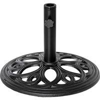 Cast Metal Round Patio Umbrella Base Stand Umbrella Holder Outdoor Patio Garden