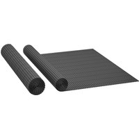 2Pcs Plastic Privacy Screening Fence 1m x 3 m Waterproof Windbreak Fence Dark Grey