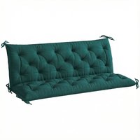 3 Seater Bench Cushion Garden Chair Cushion Back Ties Indoor Outdoor Use 98 x 150 cm
