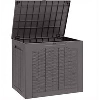 Plastic Garden Storage Box Outdoor Storage Box Handles Waterproof Outdoor Storage Container
