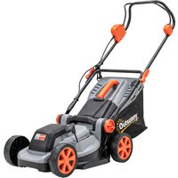 18V Cordless Lawnmower 2 x 4Ah Batteries Battery Lawn Mower 34cm Cutting Width Mulching Feature