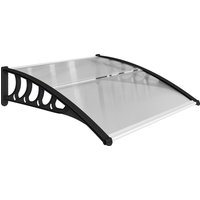 Front Door Canopy Outdoor Awning Rain Shelter Window Porch Front Back Door 103 x 96.5 cm Clear