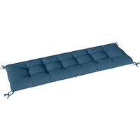 Sun Lounger Cushion Memory Foam Patio Chair Cushion Ties Outdoor Seat Pad Fits 190 x 60 cm Lounger