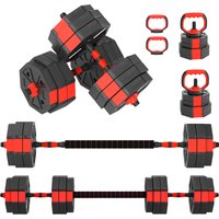4 1 Adjustable Weight Dumbbells Set Used as Kettlebell Barbell Dumbbell Push Up Stand Free Weights Set Home Gym Training