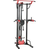 Power Tower Lat Pull Down Machine Pull Up Bar Dip Station Adjustable Height Power Pack Home Gym
