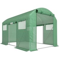 9.8 x 6.6ft Walk Polytunnel Greenhouse
