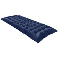 Sleeping Mat Foldable Camping Mattress Pad Four Corner Elastic Straps Dark Blue