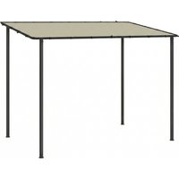 3 x 2 m Lean to Garden Pergola Metal Frame Gazebo Pergola UPF30+ Protection Sloped Roof Drainage Holes