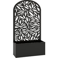 Metal Garden Bed Garden Trellis Wall Mounted or Freestanding Raised Planter Curved Privacy Screen