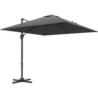 Patio Offset Parasol Umbrella Dark Grey