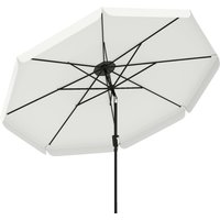 3 m Garden Parasol Tilt Mechanism & Crank Handle UPF 30+ Patio Umbrella Outdoor Table Umbrella Cream
