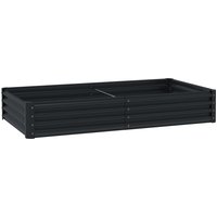 180 x 90cm Galvanised Steel Open Planter 211V00CG